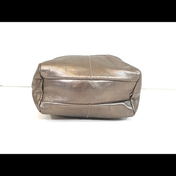 FURLA Silver Leather Mini Satchel Handbag - Picture 5 of 7